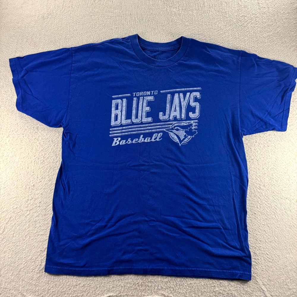 Bulletin Toronto Blue Jays T-Shirt Mens XL Blue Graphic Baseball Tee Sportswear